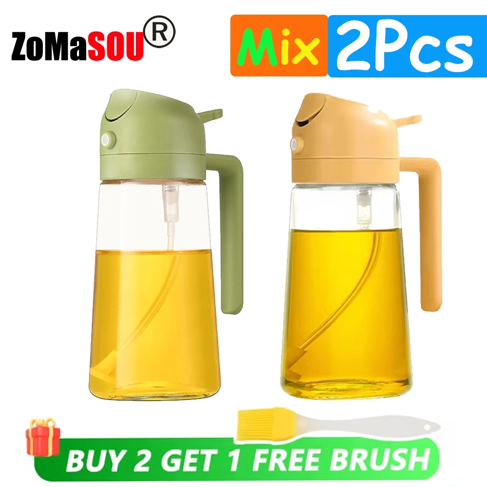 Compact 2-in-1 Oil Sprayer and Pourer for Kitchen and Outdoor Cooking