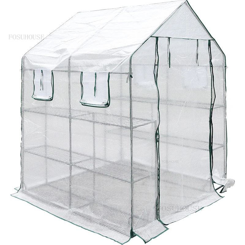 Outdoor Garden Greenhouses Flower Rack Greenhouse Plant Succulent Greenhouse Insulation Shed Sunshade Rainproof Garden Buildings
