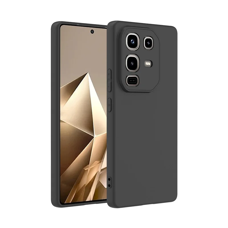 EUCAGR Soft Black Slim Matte Silicone Phone Case