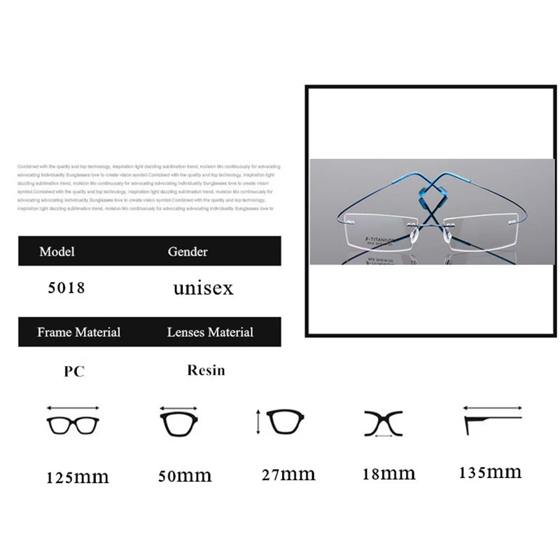 5Z18 Tytanowe Lekkie okulary korekcyjne bezramkowe Elastyczne zauszniki z pamięcią -0,5 -1 -1,5 -2 -2,5 -3 -4 -5 7 5Z18 Tytanowe Lekkie okulary korekcyjne bezramkowe Elastyczne zauszniki z pamięcią -0,5 -1 -1,5 -2 -2,5 -3 -4 -5 5