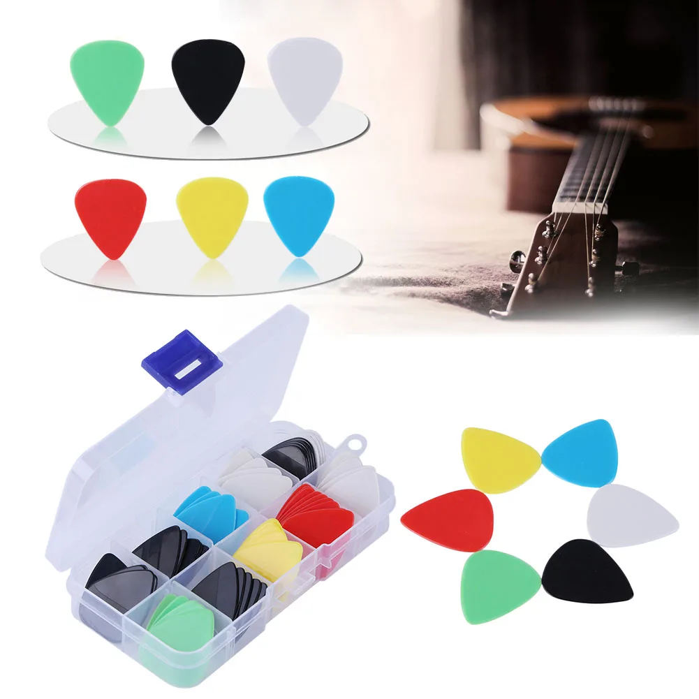 30/40/50pcs Ukulele Acoustic Classical Guitar Picks 0.46mm/0.73mm/0