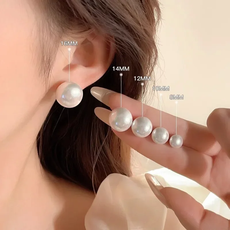 Pearl Clip Earring Women Fashion French Clip on Ear Fake Piercing Vintage Earring Luxury Non-Piercing Jewelry Earclips