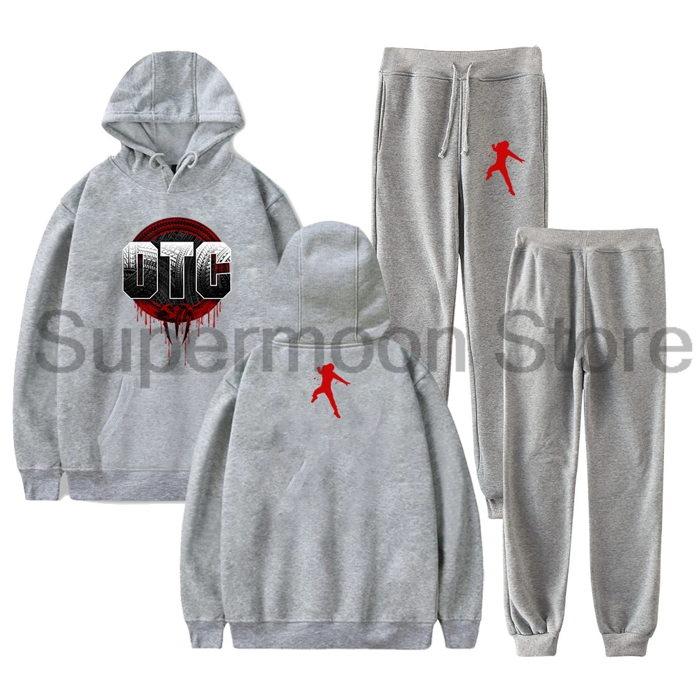 Roman Reigns OTC Merch Pullover Hoodies Jogger Pants Two Piece Set Sweatshirts+Sweatpants Women Men's Set 3