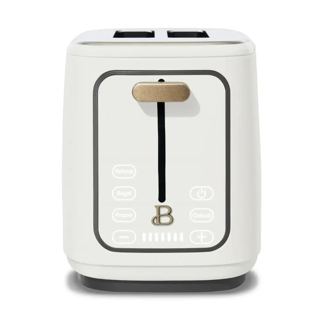 

Beautiful 2-Slice Toaster with Touch-Activated Display, White Icing Beautiful 2-Slice Toaster with Touch-Activated Display