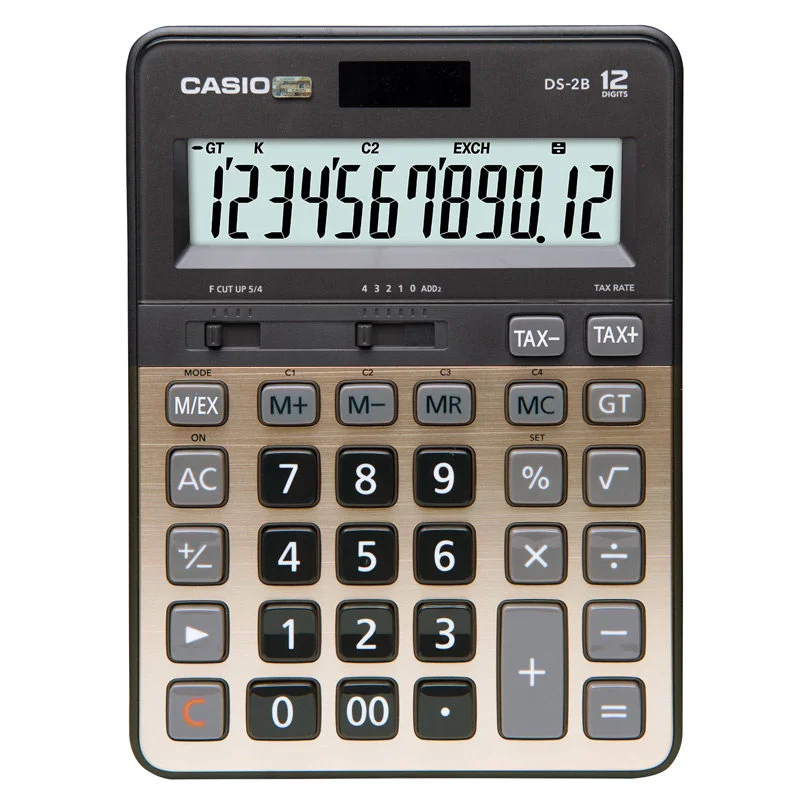 Casio Dual Power 12-Digit Desktop Calculator