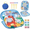 Toy Sports Double Sided Dart Board for Kids Bean Bag Toss Game 3 in 1 Portable Throw Ball Sport Game Best Gift for Kid B 2