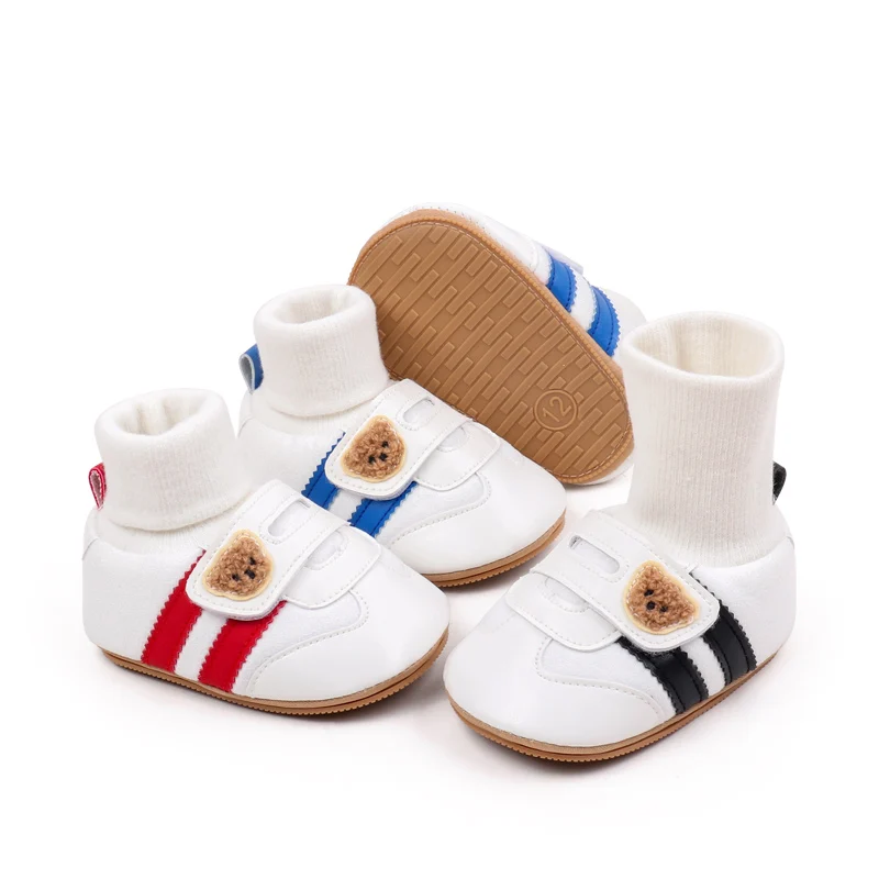 Baby Shoes Soft Cotton Sock Shoes Ankle-covered Style Spring & Autumn High Quality Sneakers Cute Design Newborn Prewalker Shoes 6