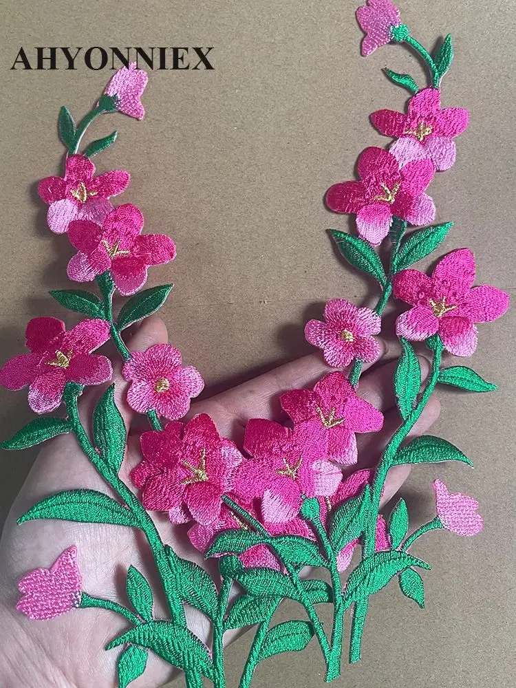 1 Paar billige Blumen Patch für Kleidung für Kleid Jacke Jeans Aufkleber Kleidung Eisen auf Mode Patches – Detail 3