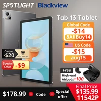【Światowa premia】 blackview Tab 13 Tablet Pad MTK Helio G85 Octa core 6GB + 128GB 7280mAh 10.1 ''FHD + Display android 13MP Camera 1