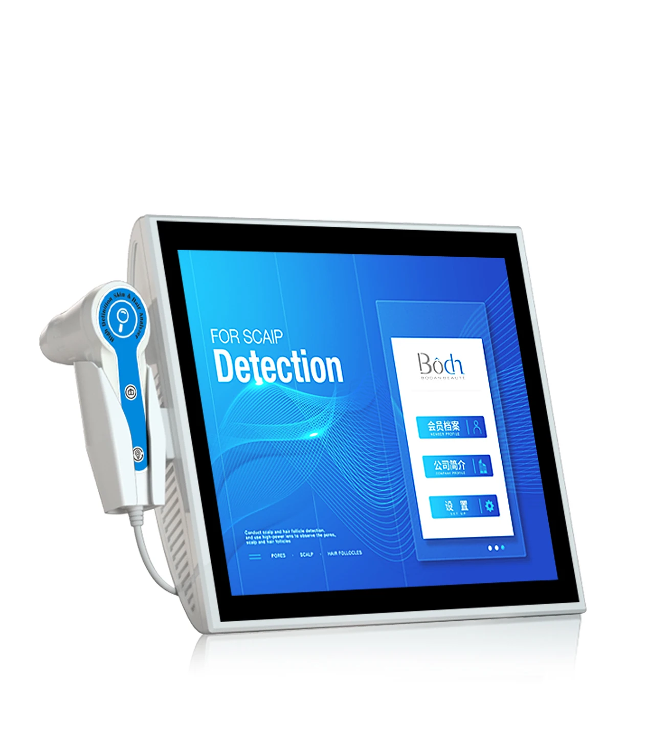 Professional Hd Hair Follicles Scalp Scanner Detector Hair Analyzer / Skin And Scalp Analysis Machine