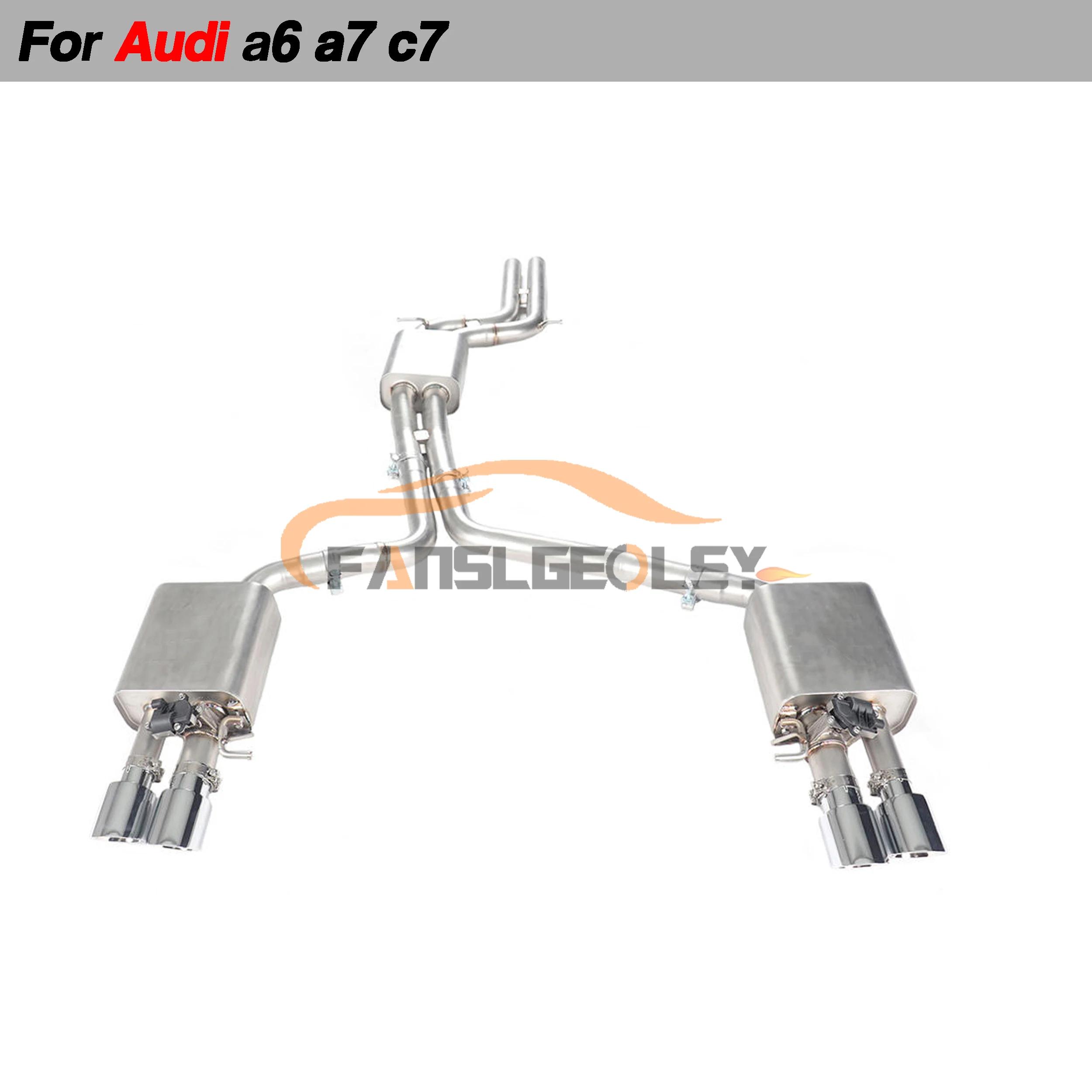 Magnaflow SS 2.5in D&S Dual Split Rear Cat-Back | Audi A6/A7 (12-15) (19159)