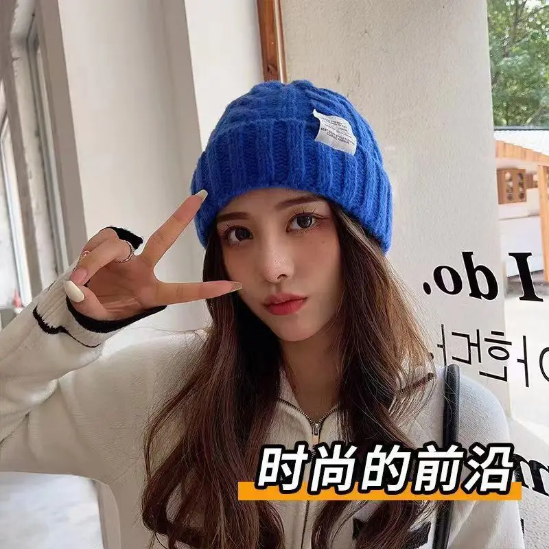 

New Women's Winter Hat 2023 Hats For Women Knit Cap Fashion Warm Couple Cap Bonnet Woman Winter Twist Female Bonnet
