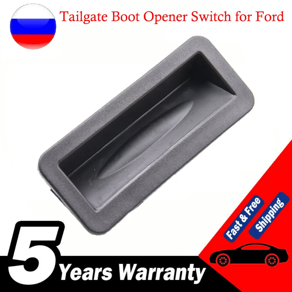 

Переключатель открывателя багажника для Ford Focus Fiesta C-Max S-Max Galaxy Mondeo Kuga 6M5119B514AD, черное Реле переключения автомобиля