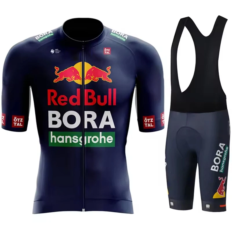Tricuta Cycling Man Clothes Mtb Red Bull Uniform Men's Jacket Clothing Bike 2024 Summer Jersey Set Sports Wear Outfit Male Bib 6