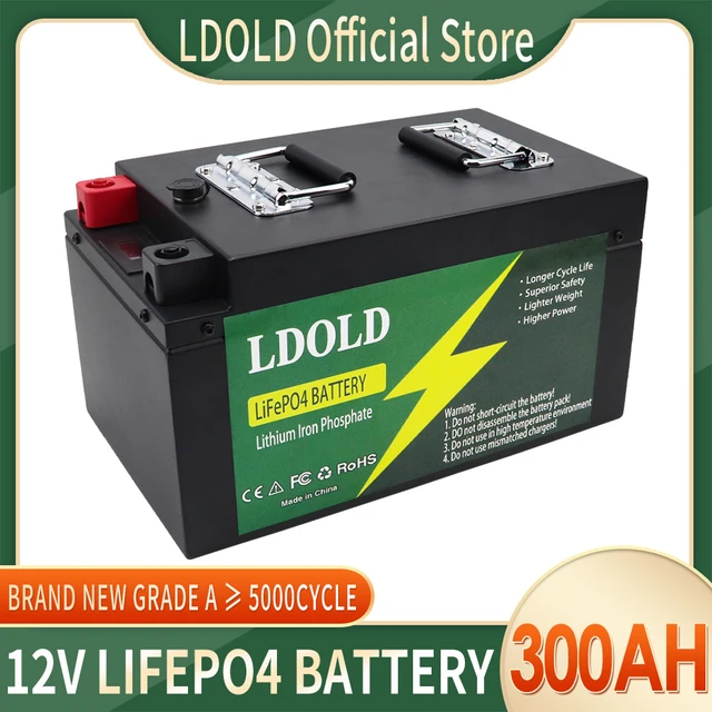 12V 400AH 300Ah LiFePO4 Battery Built-in BMS Lithium Iron Phosphate Cells  Pack For RV Campers Golf Cart Solar Storage + Charger - AliExpress