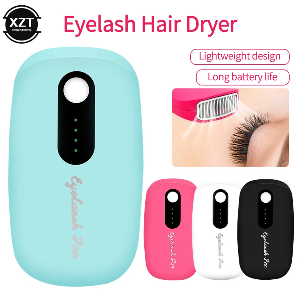 New Ggrafted Eyelash Hair Dryer Mini Electric Dryer Small Fan USB Eyelash Beauty Tool