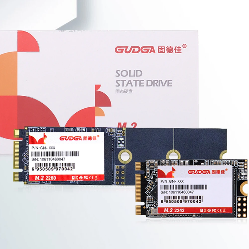 Gudga Ssd M2 Sata 2280 2242 128 Gb 64 Gb M.2 Ngff Disco Interno A Stati Solidi Hdd Disco Rigido Per Computer Portatile Desktop Accessori Spedizione Gr