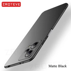 ZROTEVE Slim Hard Matte Protective Phone Case for POCO F6 Pro (Matte Black)