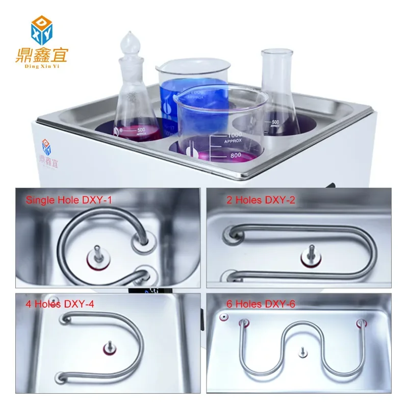 Constant Temperature Water Bath 220V Laboratory LCD digital lab anti-dry burned water bath Thermostat Tank 6/4/2/1 Hole