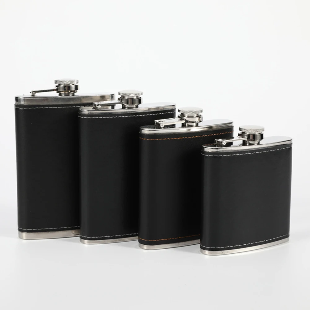 

1pc Hip Flask 6 7 8 9oz Hip Flask Stainless Steel Leak-proof Wine Bottle Outdoor Portable For Beer Whiskey Flasks Wine Bottle