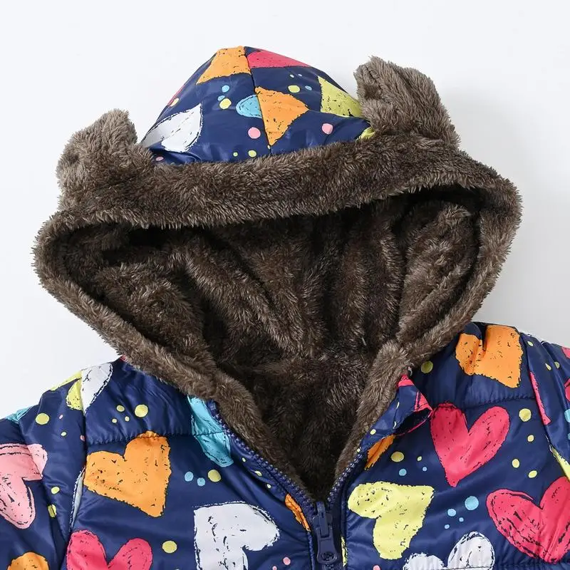 Boys Winter Jacket Kids Outerwear Winter Jacket With Hat Warm Thick Jackets For Camping Mountain Climbing Outdoor Activities