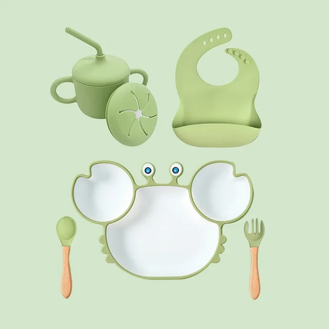 Baby Bowls Plates Spoons Silicone Suction Feeding Food Tableware BPA Free  Non-Slip Baby Dishes Food Feeding Bowl Baby Feeding - AliExpress