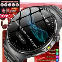 Nouvelle montre connectée ECG 2026 pour diagnostic précis, avec mesure de la graisse corporelle, de l'oxygène sanguin, de la tension artérielle, suivi de la santé et du sport, écran HD AMOLED, appels, pour hommes 1