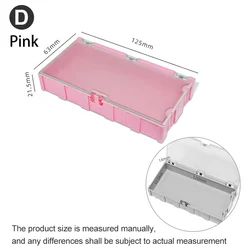 Compact Electronic Component Organizer, Small Parts Storage Box & Chip Classification Container (D Pinke1PCS)