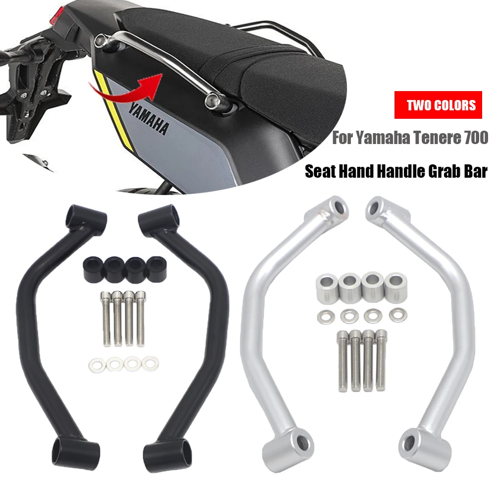 New Motorcycle Accessories Passenger Rear Grab Handle Cnc Seat Hand Handle Grab Bar Rail For Yamaha Tenere 700 Xtz Xt700Z T700