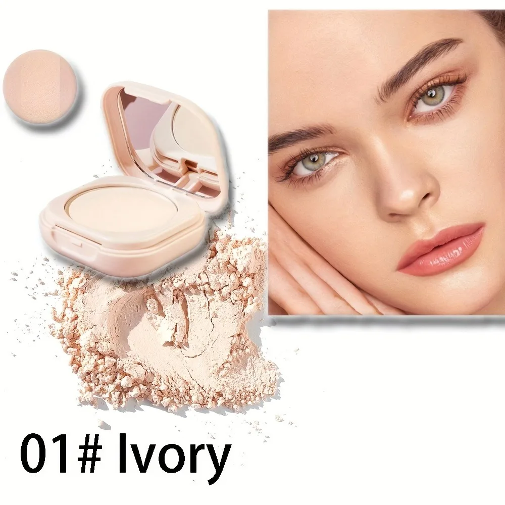 Milk Tea Waterproof Compact Powder - Full Coverage Matte Setting Powder