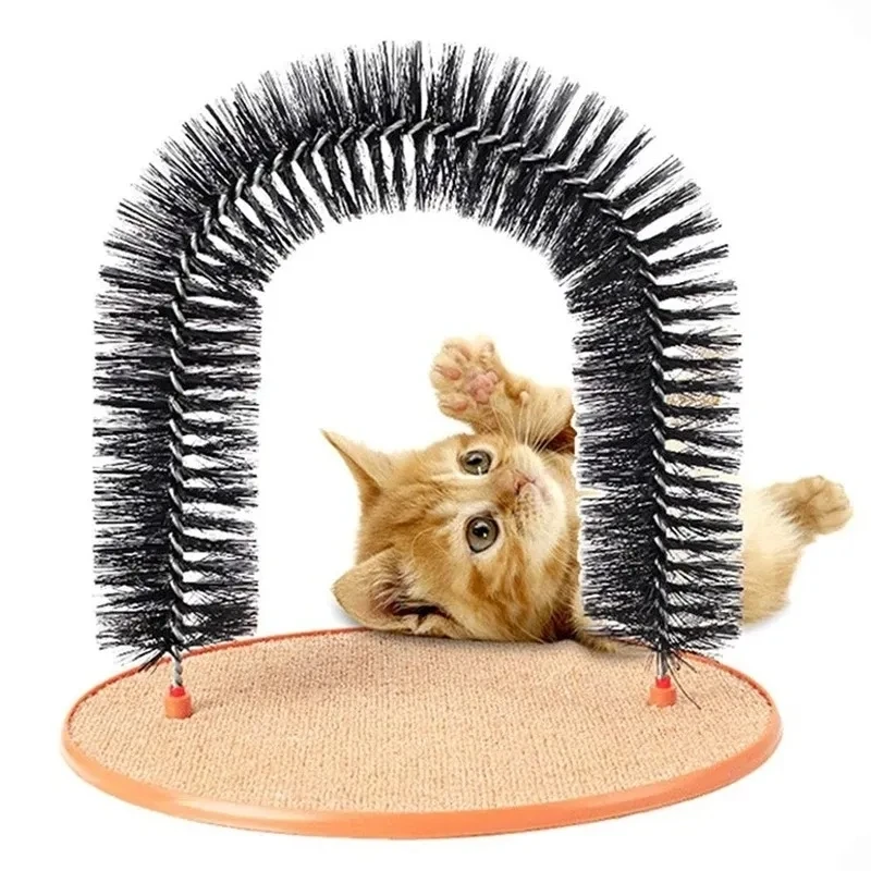

Cat Arch Hair Scrubber Cat Brush Massager Itching Scrubber Anti-skid Scratch Device Cat Hair Clean Brush Relieve Itching Tool