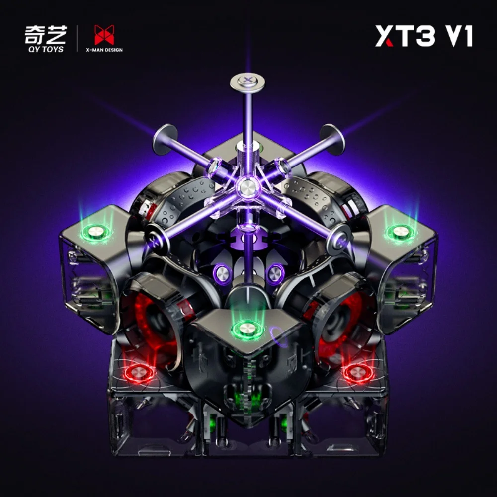 New Qiyi XMD XT3 V1 3x3 Cube Pioneer UV Magnetic Magic Professional Speed Cube Stickerless XT3 3x3x3 Toys Magico Puzzle Fun Toys 2