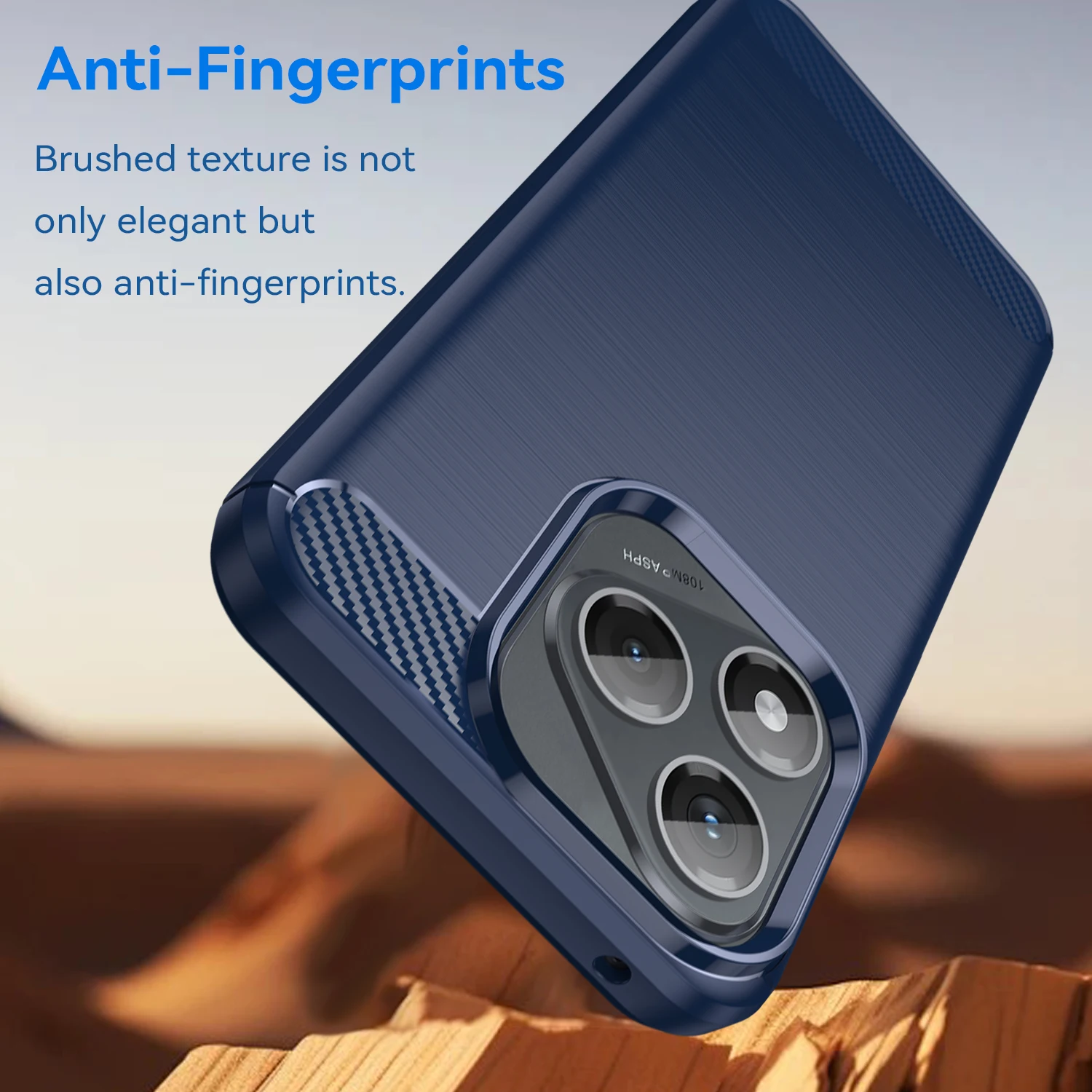 Premium Carbon Fiber Soft TPU Silicone Back Cover