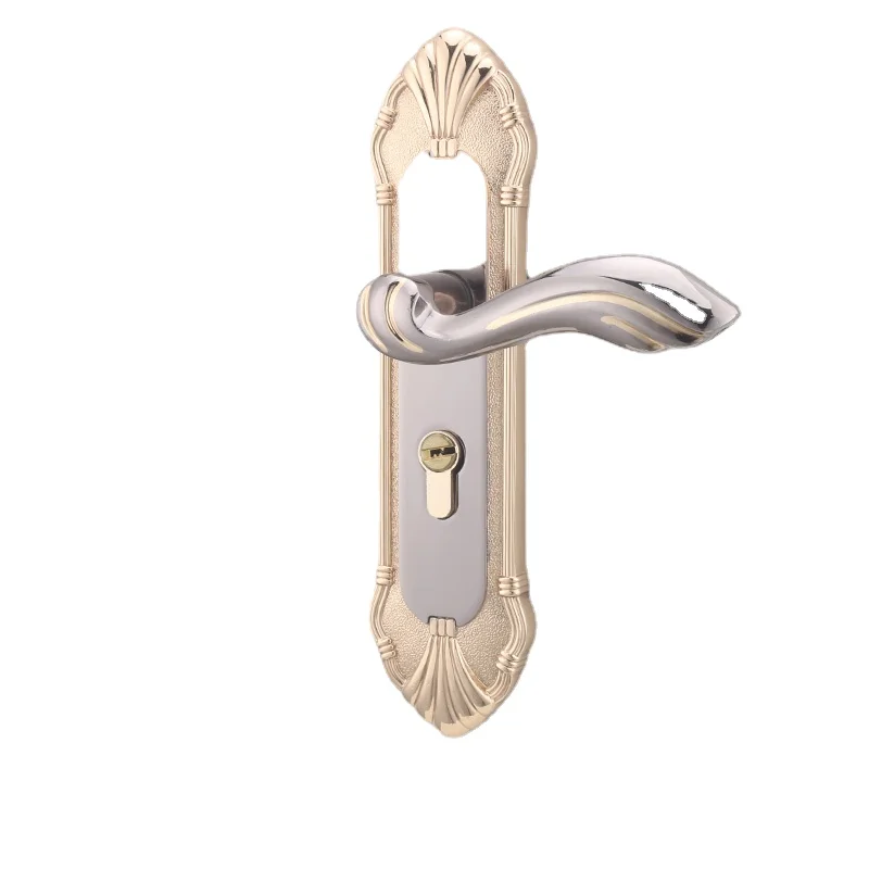 Yy European Door Lock Doorknob Protector Set Three-Piece Set Bedroom Solid Wood Kitchen Door Lock european restore ancient ways indoor lock bedroom hold hand lock solid wood door lock bearing mute ivory white machinery lock