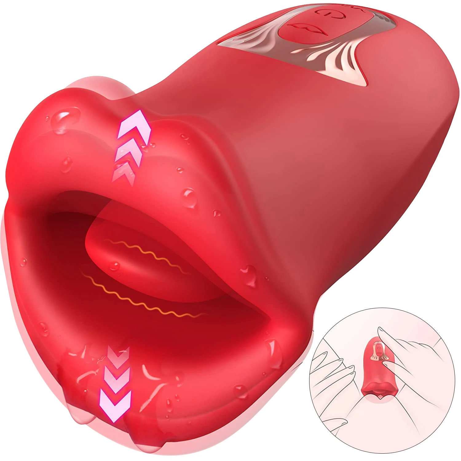 Mouth Sucking Vibrator Adult Sex Toys for Women Tongue Licking Sucking Vibration Anal Clit Nipple Vibrators Female Sex Toy 18+