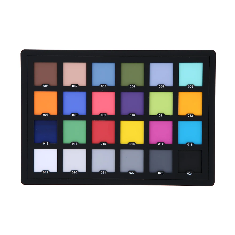 White Balance Card Professional 24 Color Checker Palette Board Card Test for Superior Digital Color Correction Balancing Photo Editing Photography
