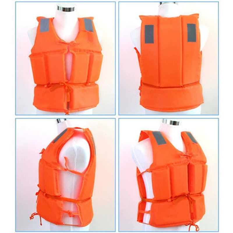 Orange Adult Childen Foam Flotation Swimming Life Jacket Vest With Whistle Boats Fishing Vest Swimming Drifting life jacket