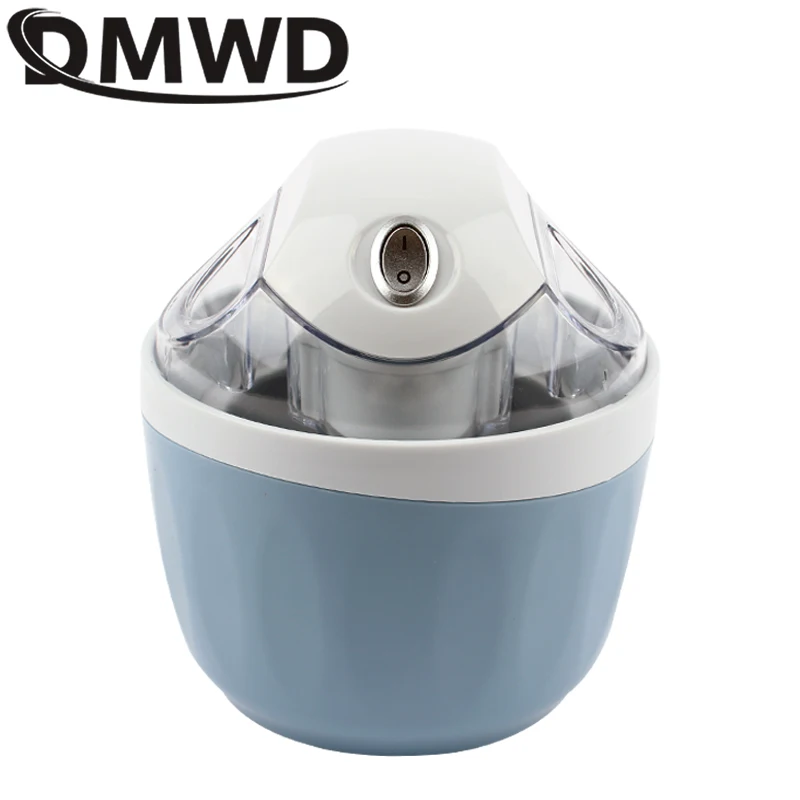 DMWD MINI Automatic DIY Ice Cream Maker Milkshake Icecream Machine Cool Fruit Dessert Sorbet Freezer Milkshake Blender 500ml