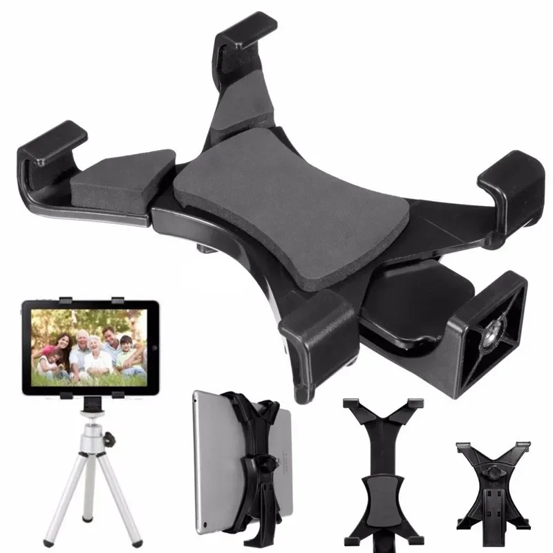 

Tablet tripod monopod Mount Clamp With 1/4"Thread Adapter for Ipad 2 3 4 or air or Pro Tablet Phone Bracket Holder
