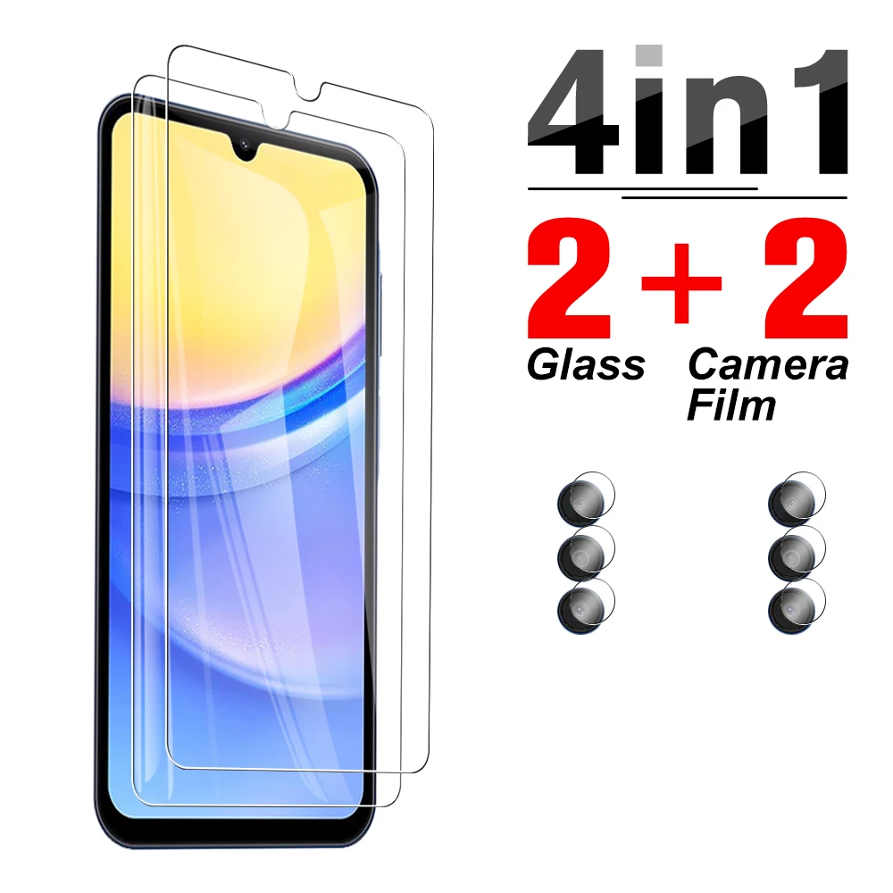 

Защитная плёнка 4 в 1 для Samsung Galaxy A15, 6,5 дюйма