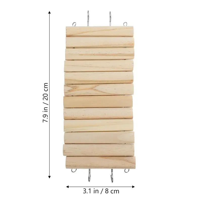 Ladder Fence Small Pet Cage Ornament Climbing Toy Hamster Accessories Playground Bird Toys 2 In1 Cage Ladder Fence Pet Supplies