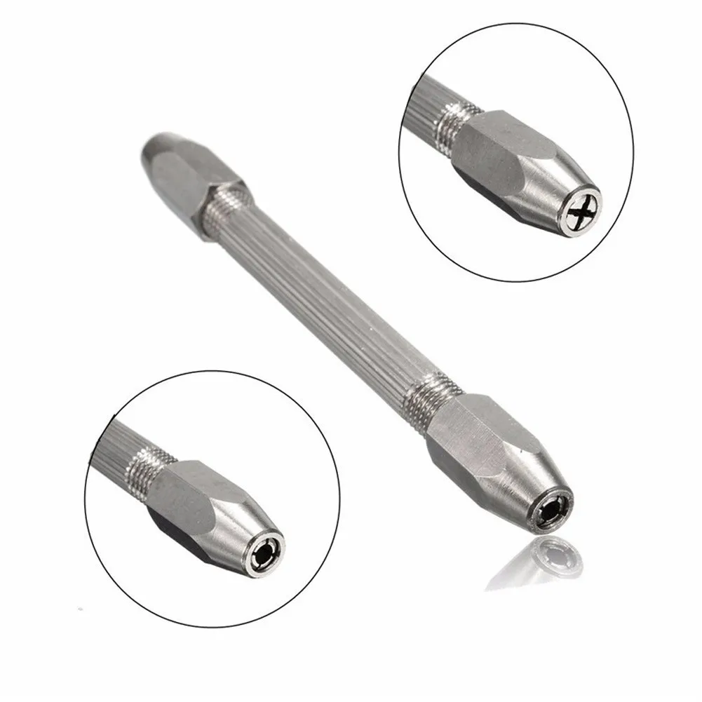 0-3.1mm Drill Bit Clamp Watchmaker Pin Vice Home Carving Repair Tool Double Ended Screwdrivers Collet Holder