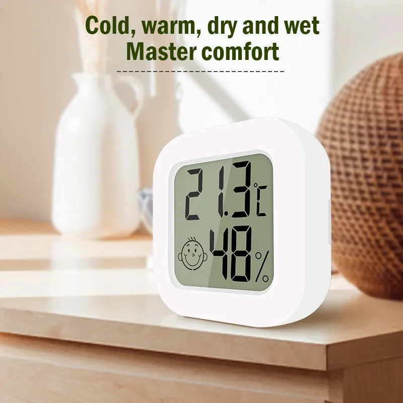 Temperature Humidity Sensor Mini Hygrometer Home Electronic Intelligent Thermometer Bedroom Body Temperature Sensor Baby Room Air Humidity Meter Home