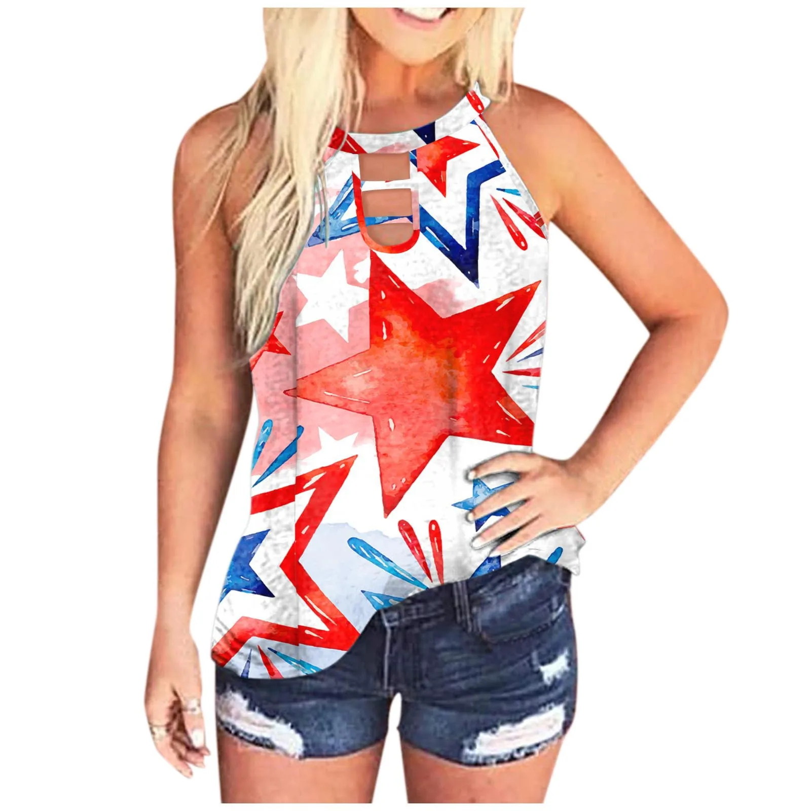 

Fashion Woman Blouses For Independence Day Womens Blouses Shirts For Women 4