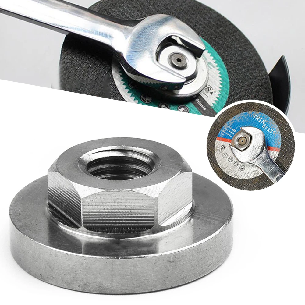 Hexagon Flange Nut Angle Grinder Stainless 100 Type Disc Quick Change Locking Nut Quick Release Power Tool Accessories dia 8mm ball lock pin quick release pins button type t handle safety pin length 15 20 30 35 40 50 60 75 80 90 100mm