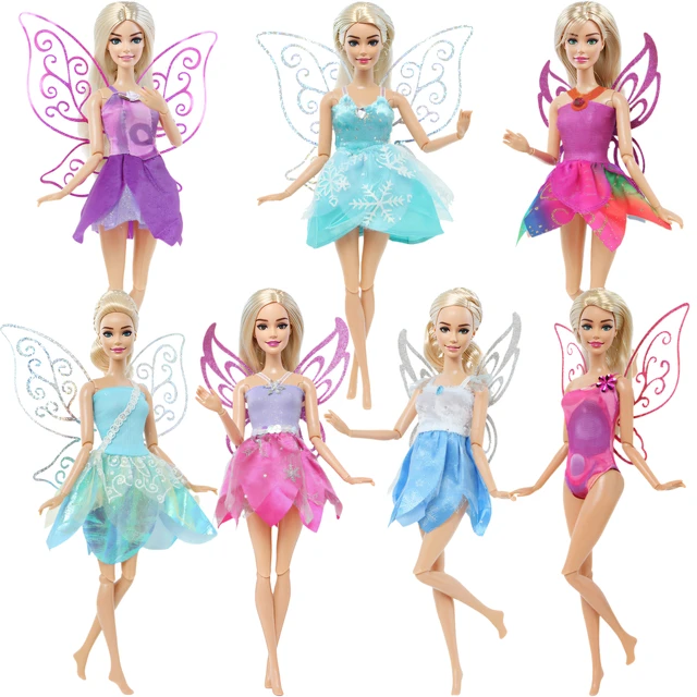 Déguisement robe de Barbie Mariposa pour fillette