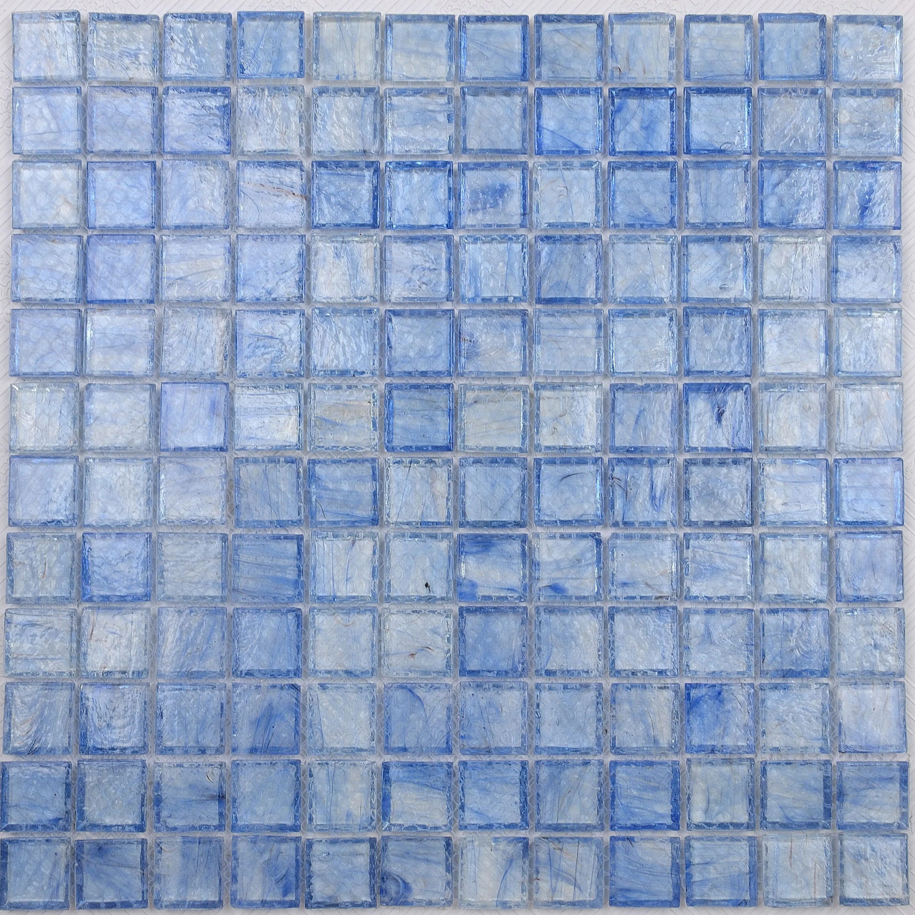 Sky blue glass wall tile for home decoration