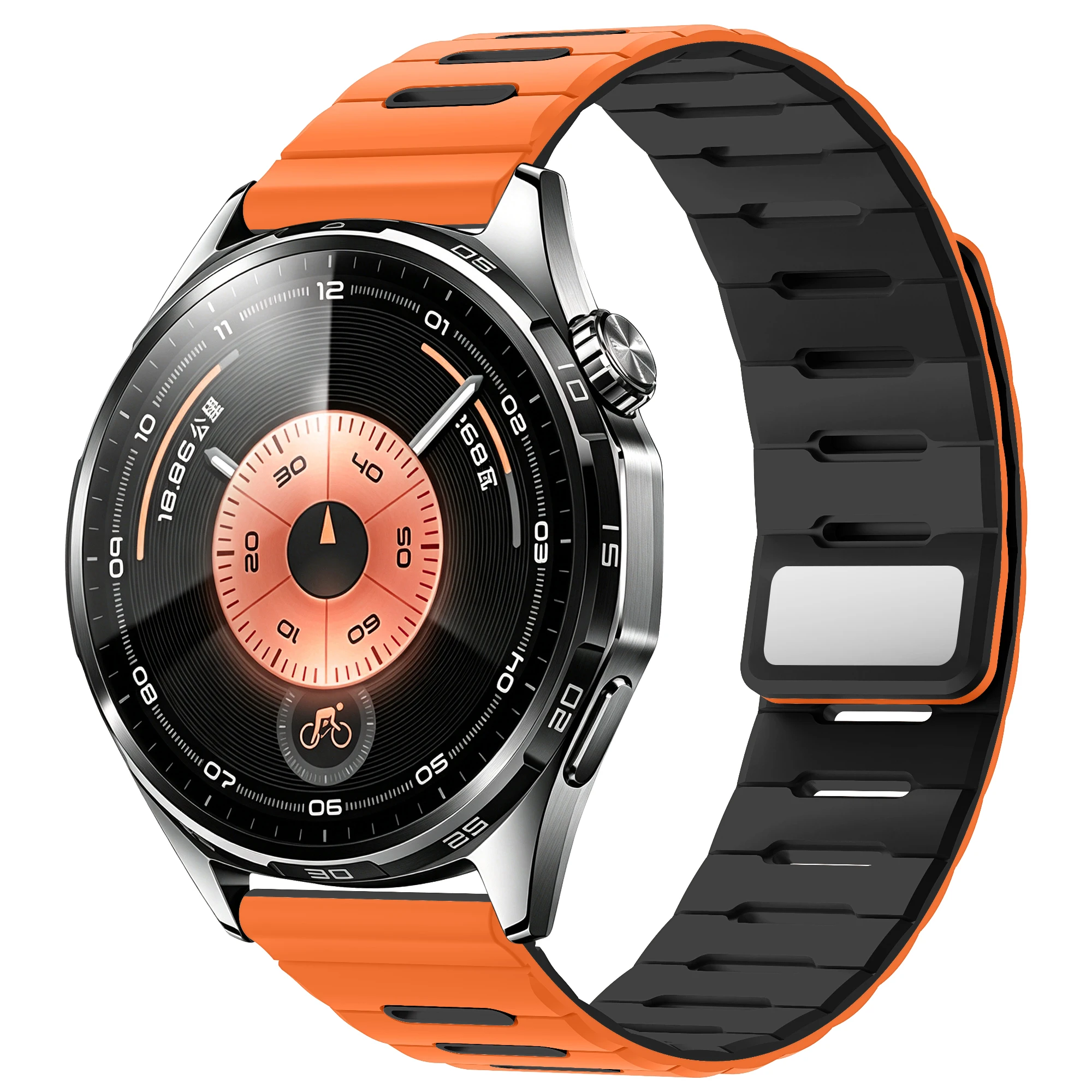 Premium 22mm Magnetic Watch Strap - Versatile Silicone Band Bracelet