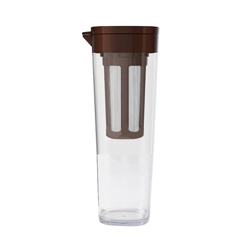 Barattolo per caffettiera Cold Brew, in vetro spesso, multiuso, con coperchio con manico e filtro in acciaio inox, per caffè freddo, limonata, tè freddo, bevande alla frutta fatte in casa
