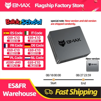 Bmax B3 Mini PC Windows 11 Intel N5095 8Gb Ram Ddr4 256Gb Ssd Intel Uhd Grafica 1000Mbps Ethernet 1